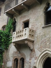 Juliet's balcony, added in the 19th century
